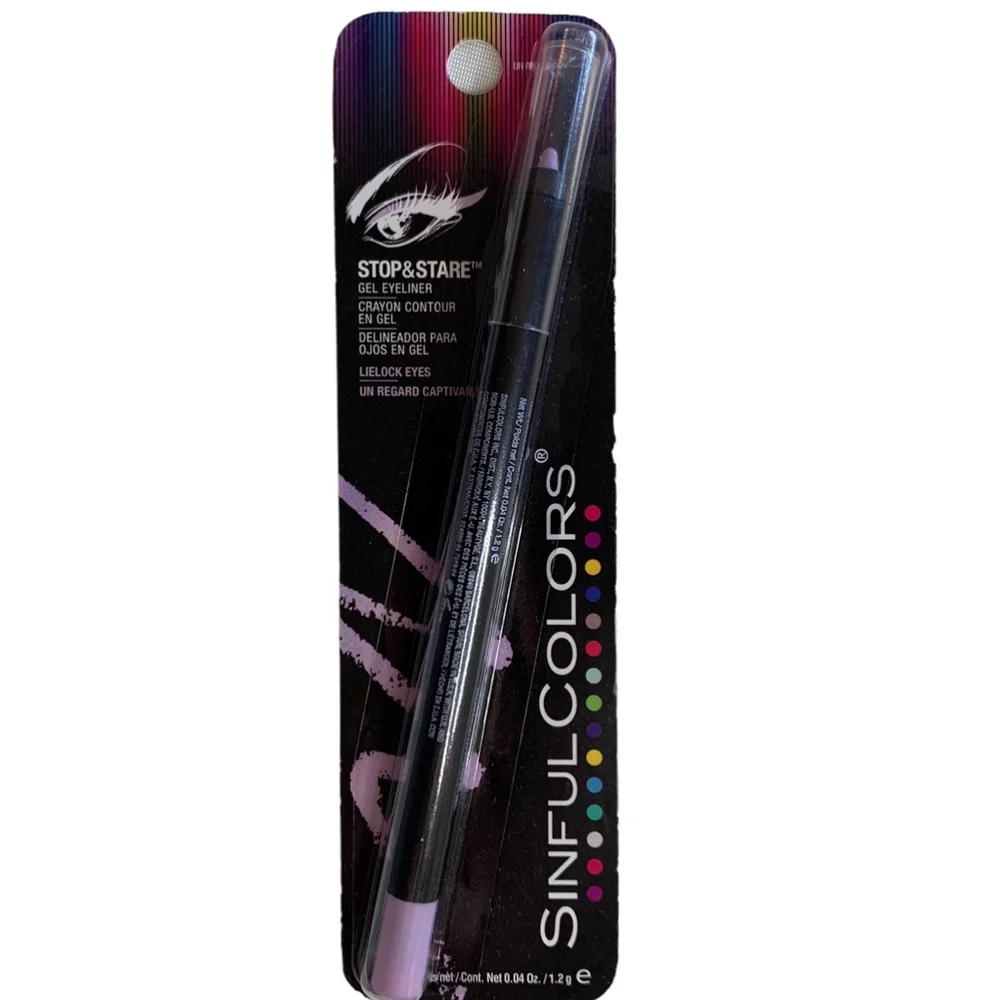 SINFULCOLORS Stop & Stare Gel Eyeliner in Lielock Eyes,‎ Purple Pencil Eyeliner